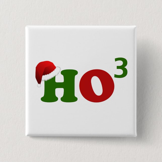 Badge Carré 5 Cm Ho Ho Ho3 (Devant)