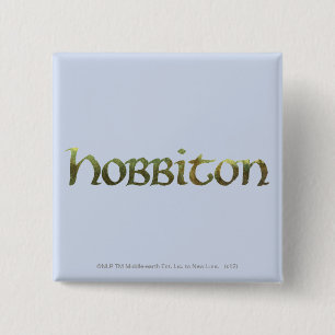 Badge Carré 5 Cm HOBBITON™ Texté