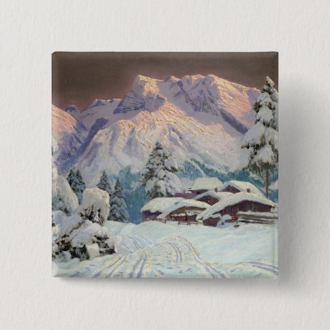 Badge Carré 5 Cm Hocheisgruppe, Autriche (Devant)