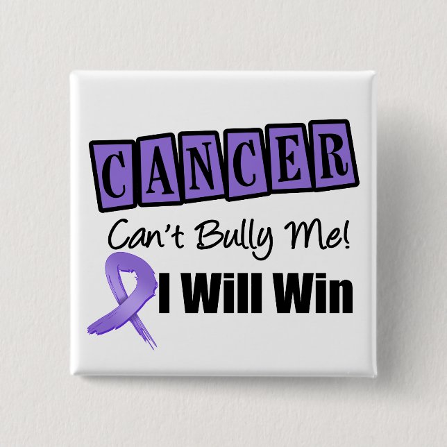 Badge Carré 5 Cm Hodgkins Lymphoma Cant Bully Me Je Gagnerai (Devant)