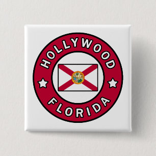 Badge Carré 5 Cm Hollywood Floride