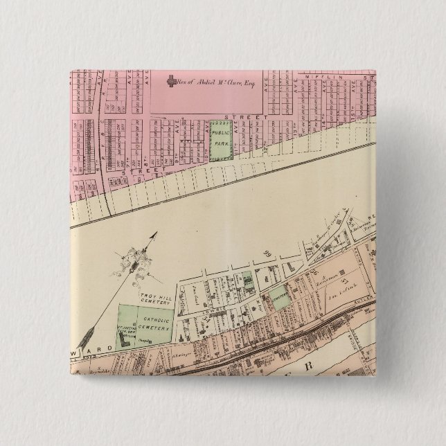 Badge Carré 5 Cm Homestead 8 (Devant)
