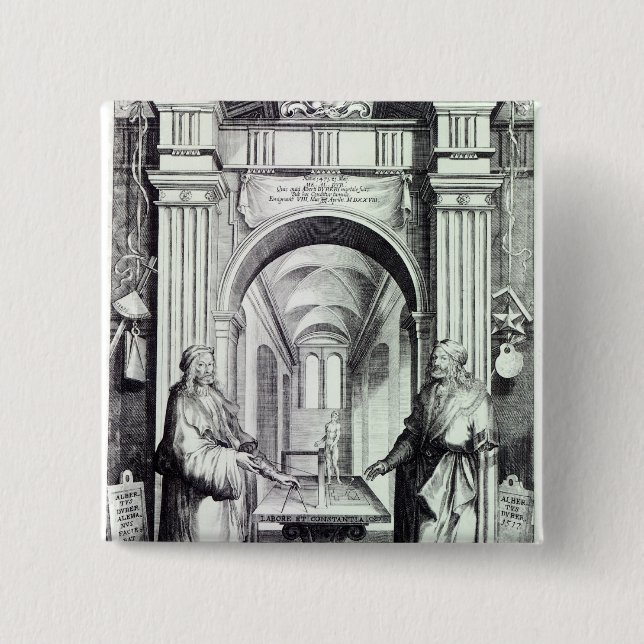 Badge Carré 5 Cm Hommage à Durer, c.1628 (Devant)