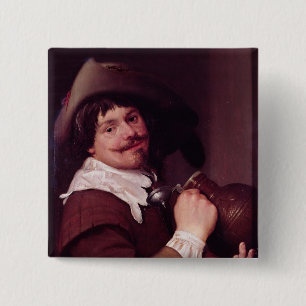 Badge Carré 5 Cm Homme avec une cruche