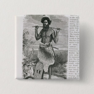 Badge Carré 5 Cm Homme de la Nouvelle-Galles du Sud