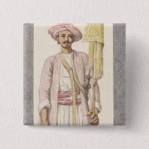 Badge Carré 5 Cm Homme de Rocket du sultan de Tipoo (1750-99),
