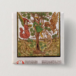 Badge Carré 5 Cm Homme entre le vice et la vertu