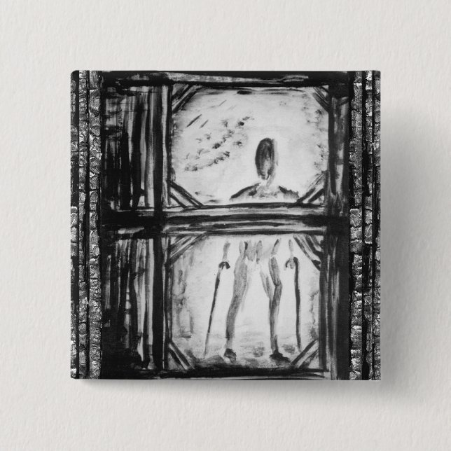 Badge Carré 5 Cm Homme paralysé (Devant)