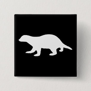Badge Carré 5 Cm Honey Badger