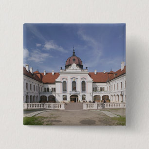 Badge Carré 5 Cm Hongrie, Budapest, Godollo : Manoir Royal, Maison