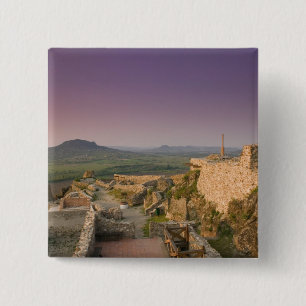 Badge Carré 5 Cm HONGRIE, région du lac Balaton, SZIGLIGET :