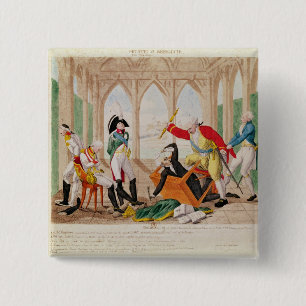 Badge Carré 5 Cm Honte et regret, un Play tragi-comique