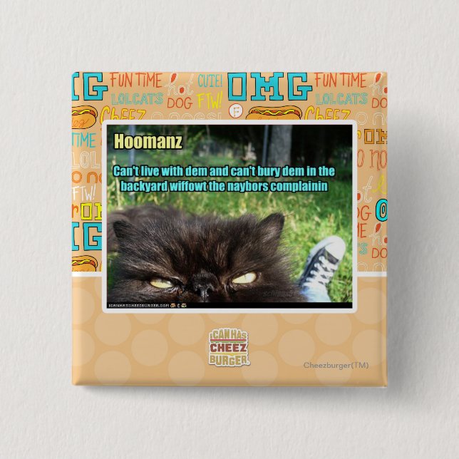 Badge Carré 5 Cm Hoomanz (Devant)