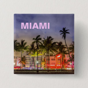 BADGE CARRÉ 5 CM HORIZON DE MIAMI