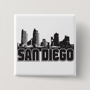 Badge Carré 5 Cm Horizon de San Diego
