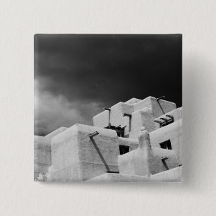 Badge Carré 5 Cm Hôtel de style Pueblo adobe à Loretto, Santa Fe, N