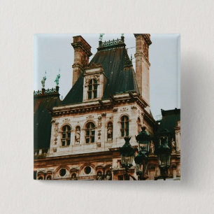 Badge Carré 5 Cm Hôtel de Ville, 4e arrondissement, Paris - France