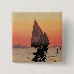 Badge Carré 5 Cm Hôtel Excelsior Palace : Venise-Lido