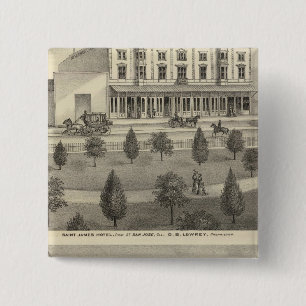 Badge Carré 5 Cm Hôtel St James, résidence