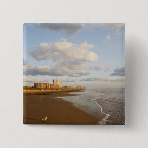 Badge Carré 5 Cm Hôtels de villégiature de South Padre Island, Texa