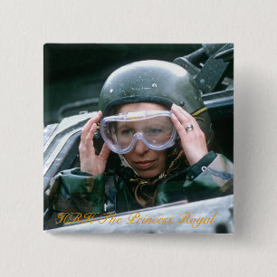 Badge Carré 5 Cm HRH La princesse royale 1985