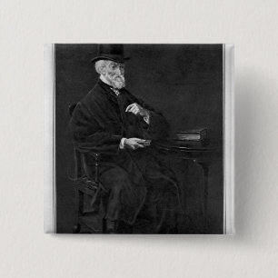 Badge Carré 5 Cm Hubert George de Burgh-Mettre en boîte
