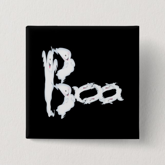 Badge Carré 5 Cm Huez le bouton (Devant)