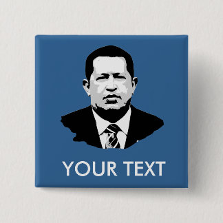 Badge Carré 5 Cm Hugo Chavez