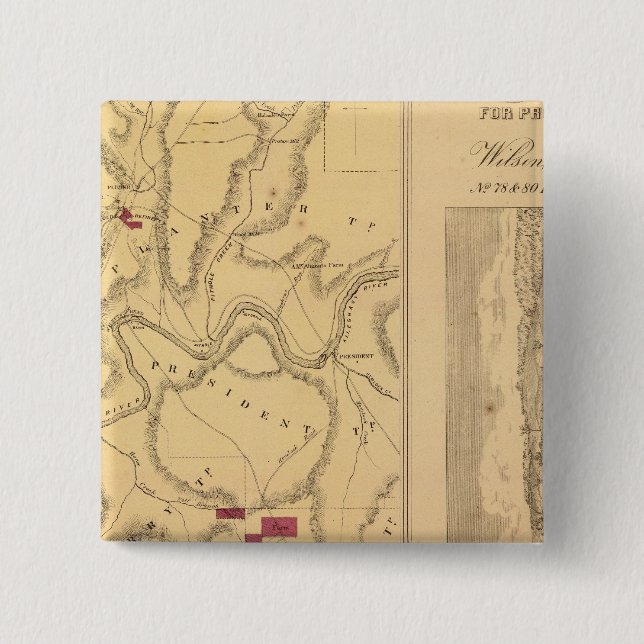 Badge Carré 5 Cm Humboldt Mining & Ref Co (Devant)