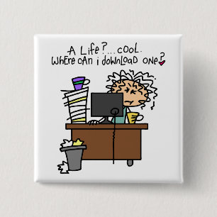Badge Carré 5 Cm Humour de la vie de téléchargement