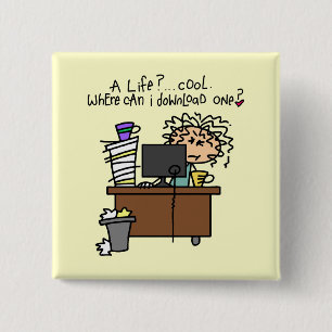 Badge Carré 5 Cm Humour de la vie de téléchargement
