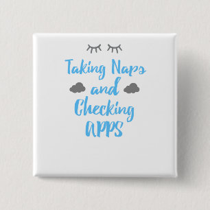 Badge Carré 5 Cm Humour de téléphone portable d'amusement prenant