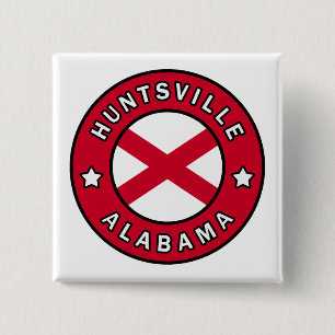 Badge Carré 5 Cm Huntsville Alabama