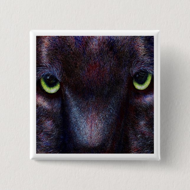 Badge Carré 5 Cm Hyptnotist, bouton (Devant)