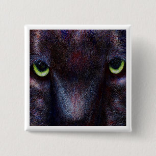 Badge Carré 5 Cm Hyptnotist, bouton