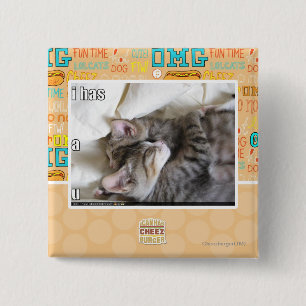 Badge Carré 5 Cm I a un u