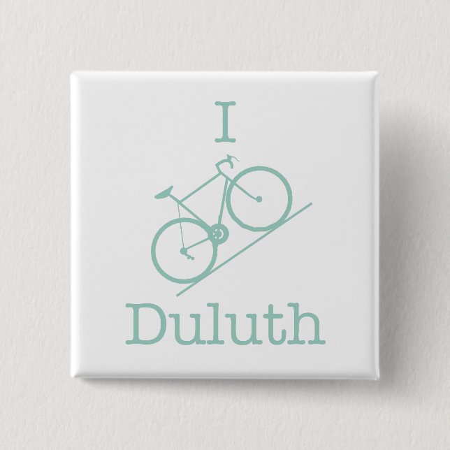 Badge Carré 5 Cm I Bike Duluth (Devant)