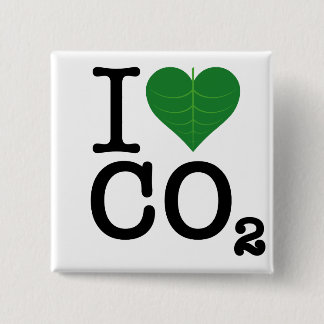 Badge Carré 5 Cm I CO2 de coeur