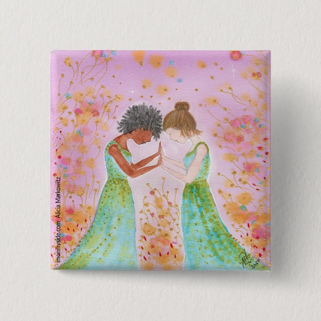 Badge Carré 5 Cm I Stand By You Pin (Devant)