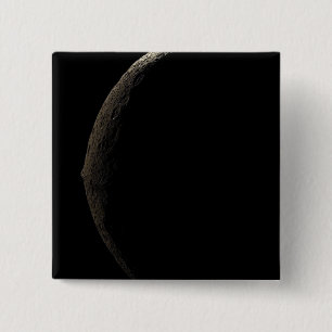 Badge Carré 5 Cm Iapetus de la lune de Saturne