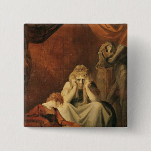 Badge Carré 5 Cm Ici moi et peine Sit