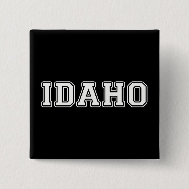 Badge Carré 5 Cm Idaho (Devant)