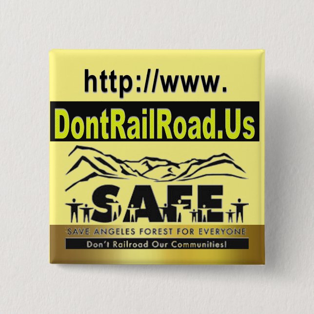 Badge Carré 5 Cm Idée de bouton de HSR (Devant)