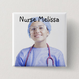 Badge Carré 5 Cm Identification professionnelle Médicale