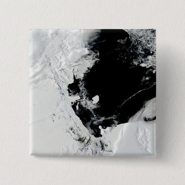 Badge Carré 5 Cm Iiceberg B-15J dans la mer de Ross, Antarctique (Devant)