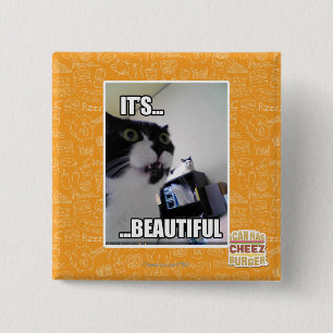 Badge Carré 5 Cm Il est beau