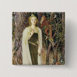 Badge Carré 5 Cm Il était une fois