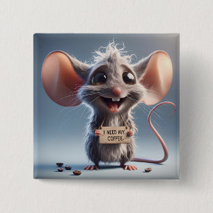 Badge Carré 5 Cm Il Me Faut Mon Café