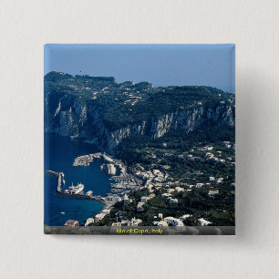 Badge Carré 5 Cm Île de Capri, Italie