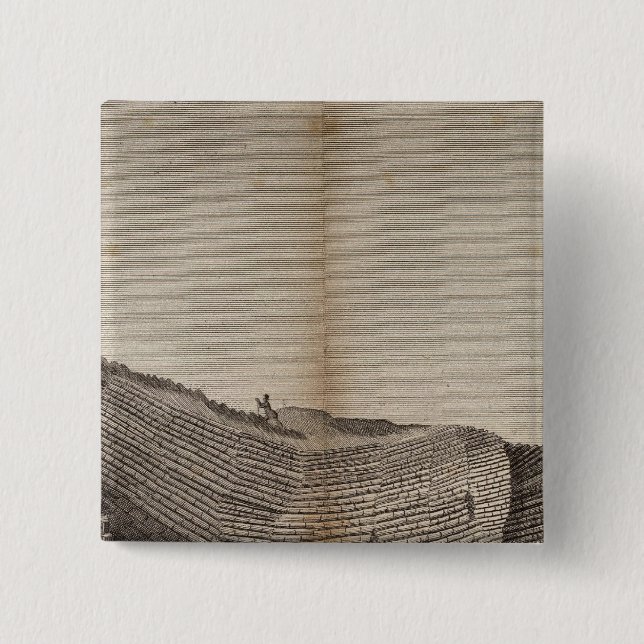 Badge Carré 5 Cm Île de Staffa (Devant)